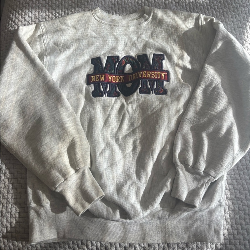 Vintage New York University NYU Mom Crewneck Size XL - 25 Pit to Pit, 25 length